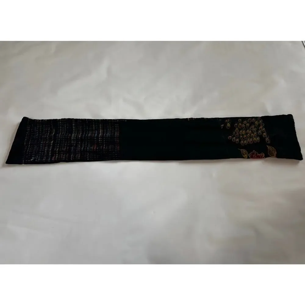 EUC Infinity Scarf, unique artisanal style, multi-color textile artistry 58 inch